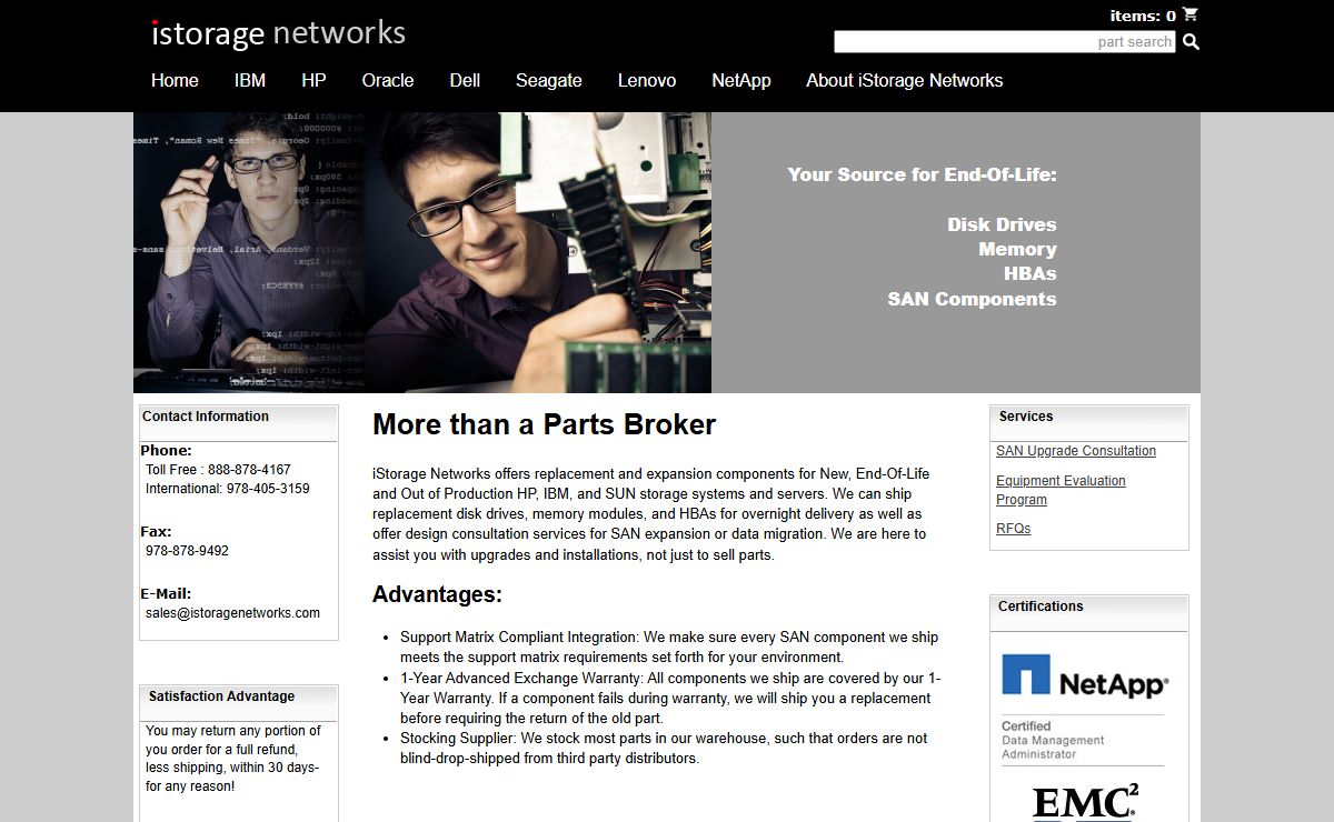 iStorage Networks- SAN and Server Upgrades and Maintenance