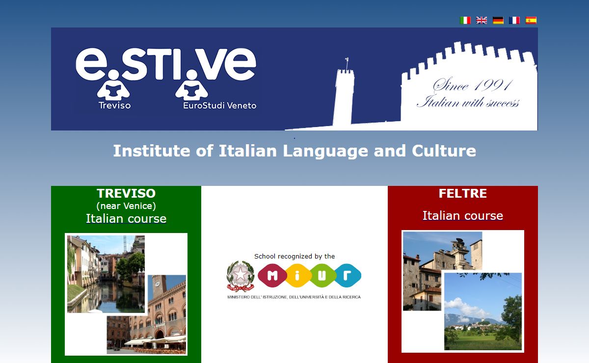 ESTIVE EuroStudi Veneto - Italian language school and courses in Italy. Learn Italian in Treviso, in Venetia