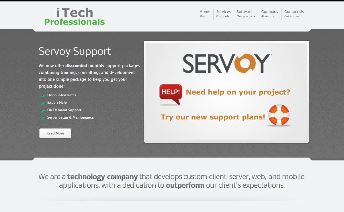 Servoy Consulting, Development and Training - iTech Professionals