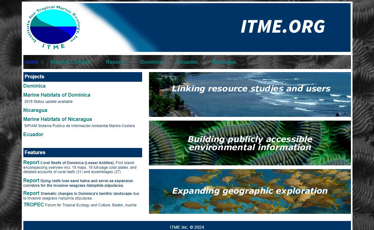 ITME Inst. Tropical Marine Ecology