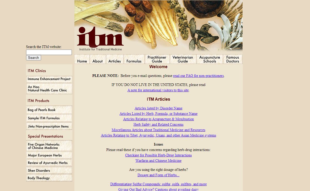 Institute for Traditional Medicine | ITM | Portland, OR