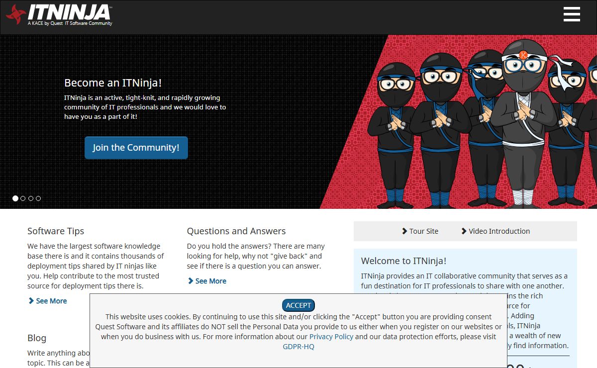 ITNinja: The IT Professional's Software Community