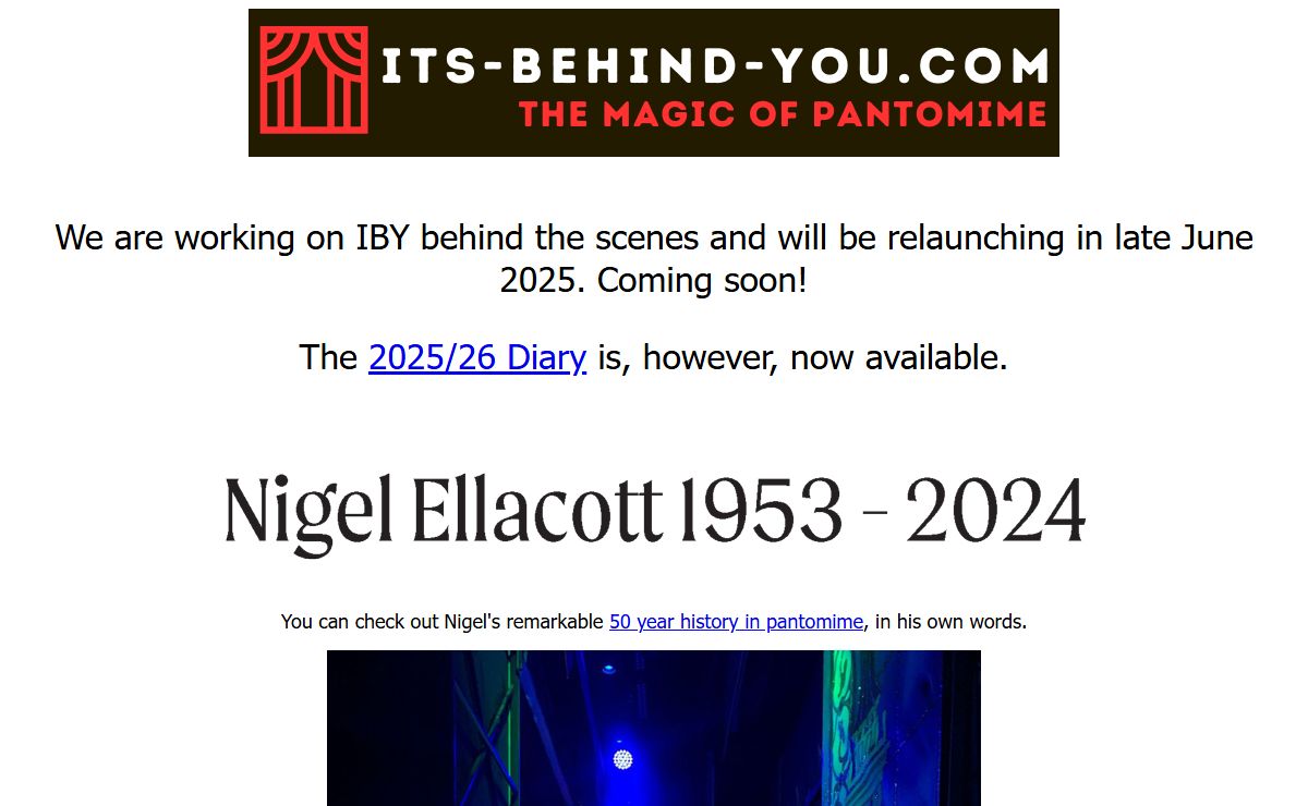 ITS BEHIND YOU DOT COM - THE HOME OF PANTOMIME