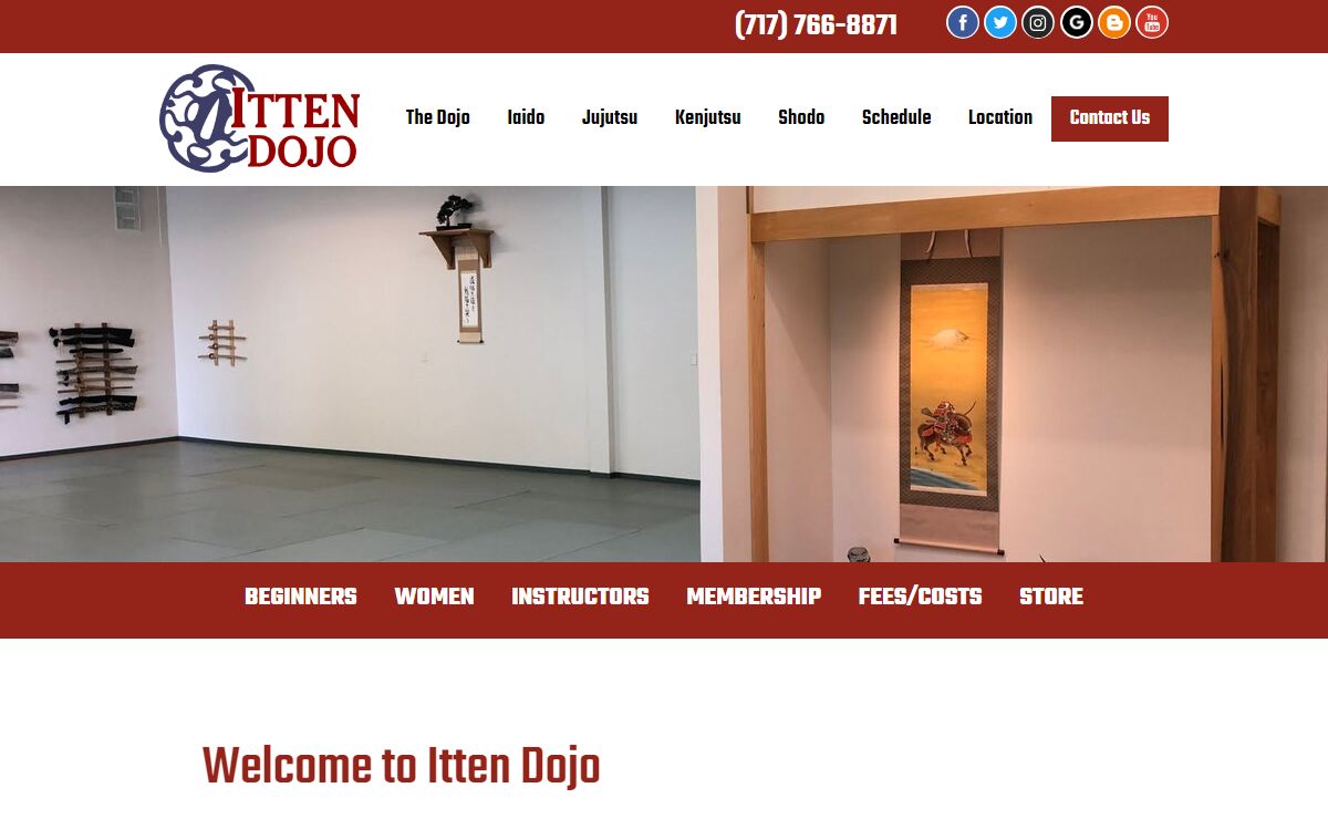 Martial Arts Mechanicsburg, PA - Iaido, Jujutsu, Kenjutsu, Shodo - Itten Dojo