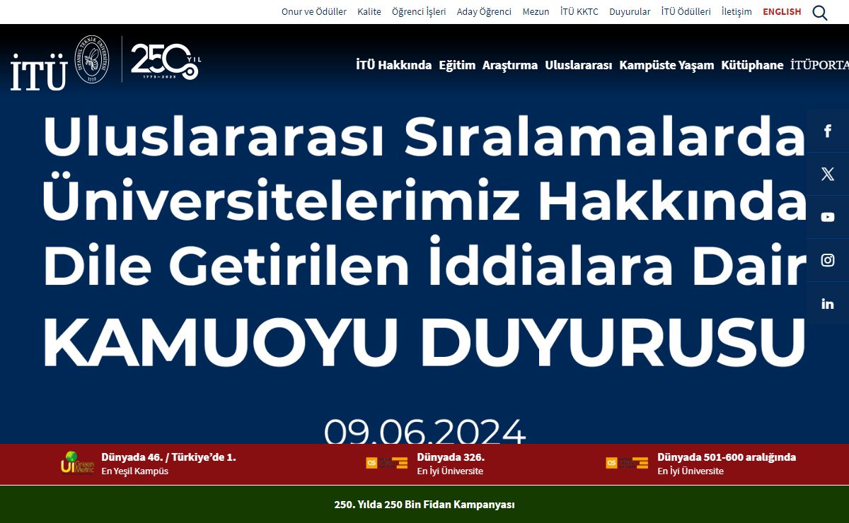 İTÜ | İstanbul Teknik Üniversitesi | İTÜ 1773