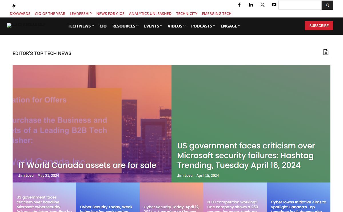 Technology News for IT Professionals in Canada | IT World Canada