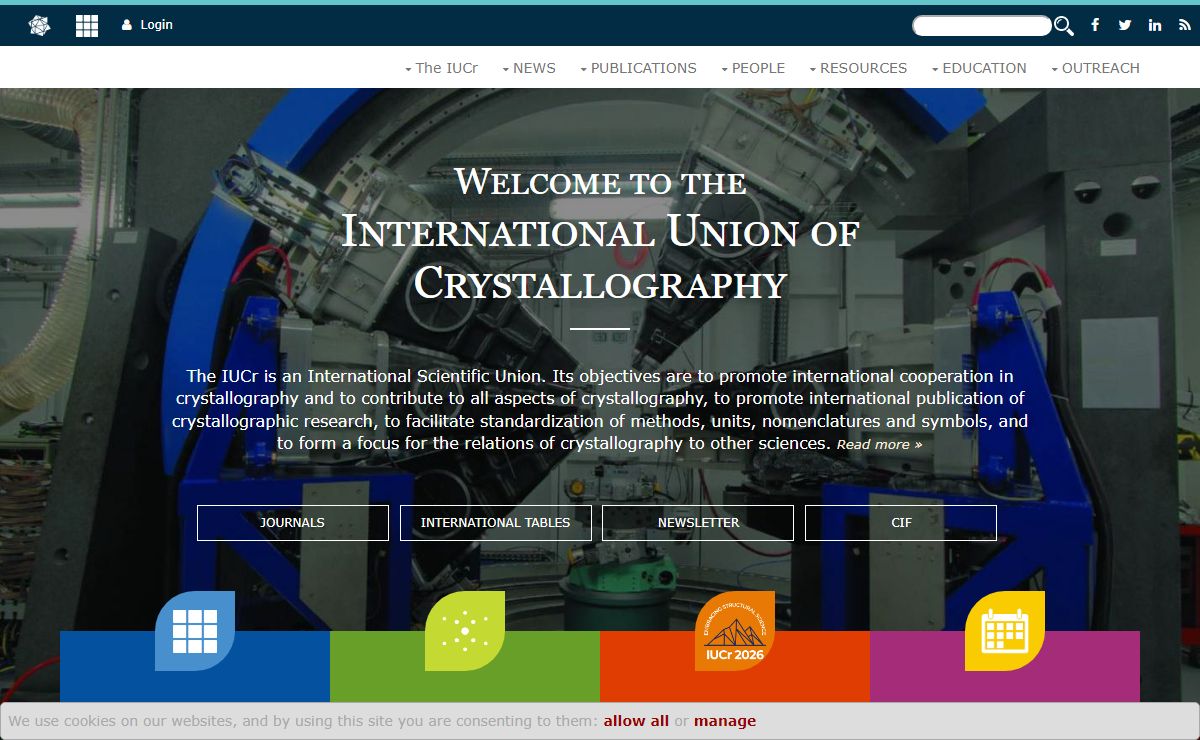 (IUCr) International Union of Crystallography