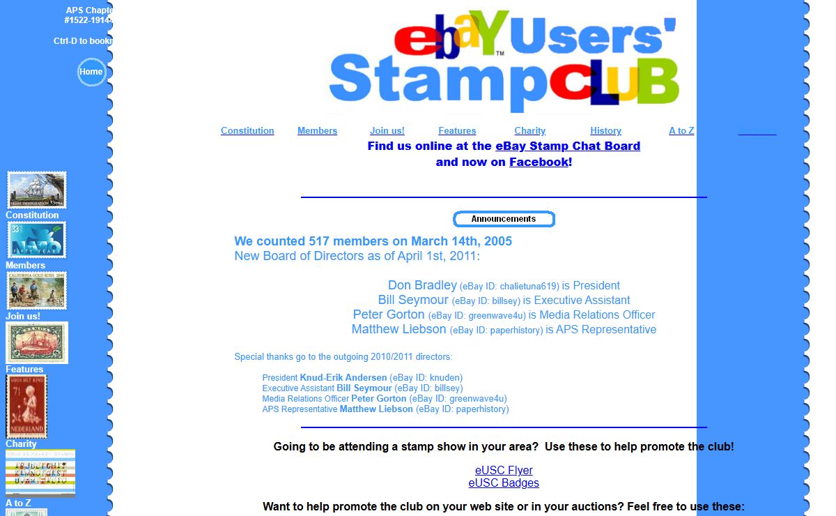 eBay Users' Stamp Club