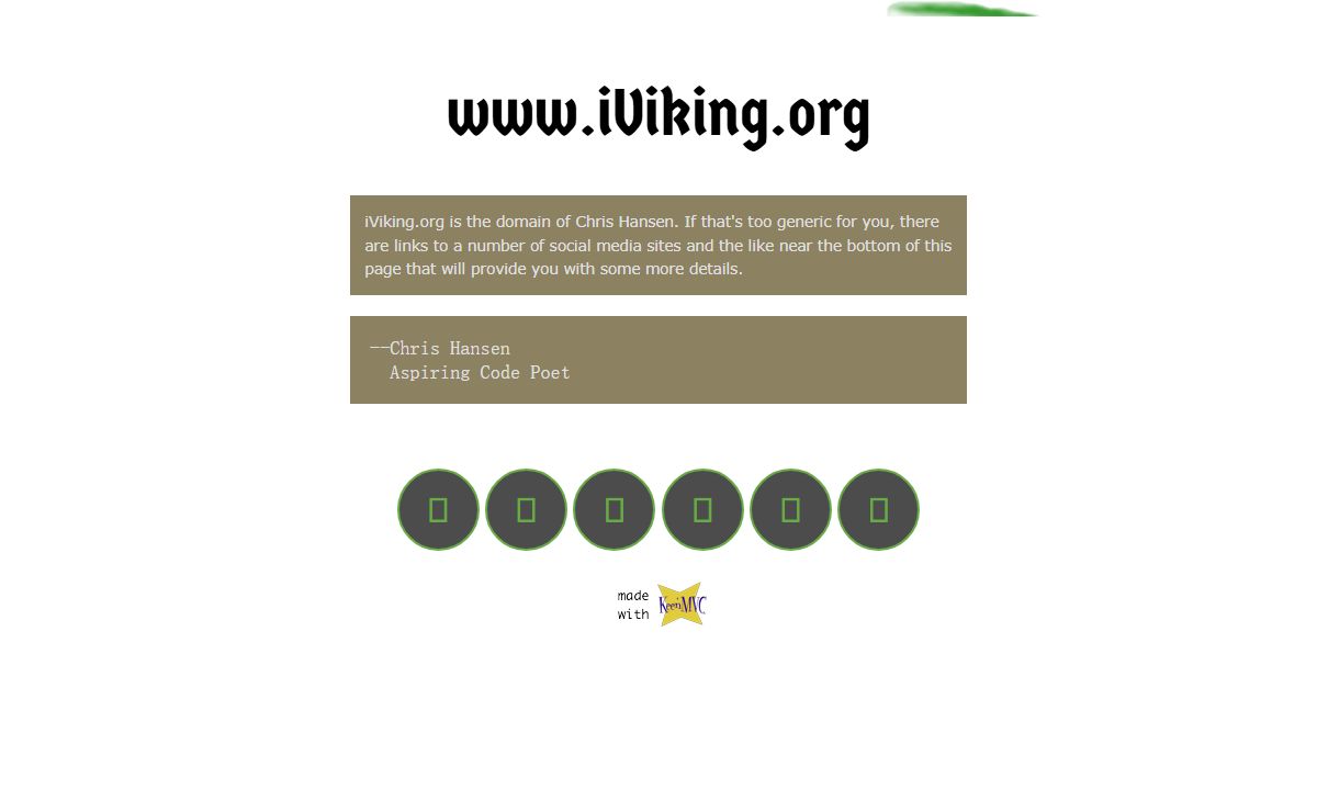 iViking.org | Chris Hansen's Home on the Web