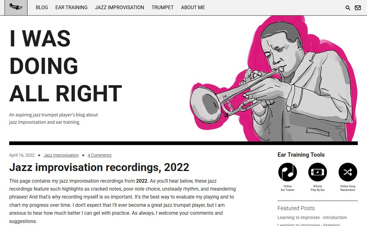 Online Ear Training | Jazz Improvisation | Trumpet | IWasDoingAllRight