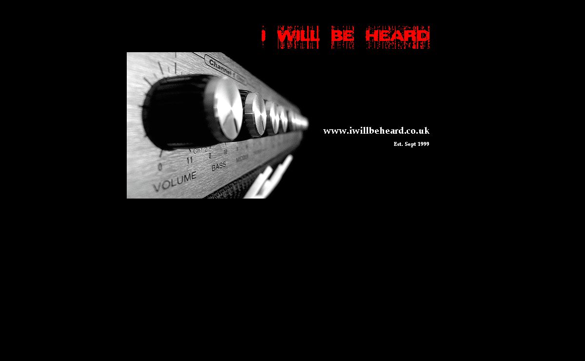 I Will Be Heard - At the Core of Heavy Music - www.iwillbeheard.co.uk