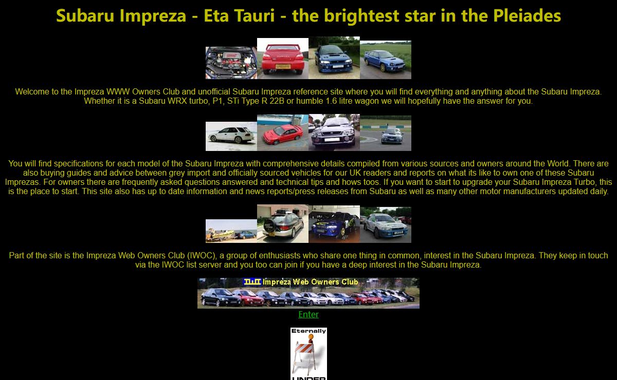 Impreza Web Owners Club Site - IWOC