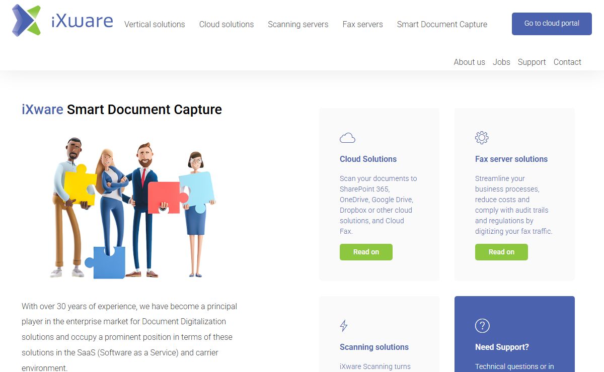 iXware scanning and fax solutions