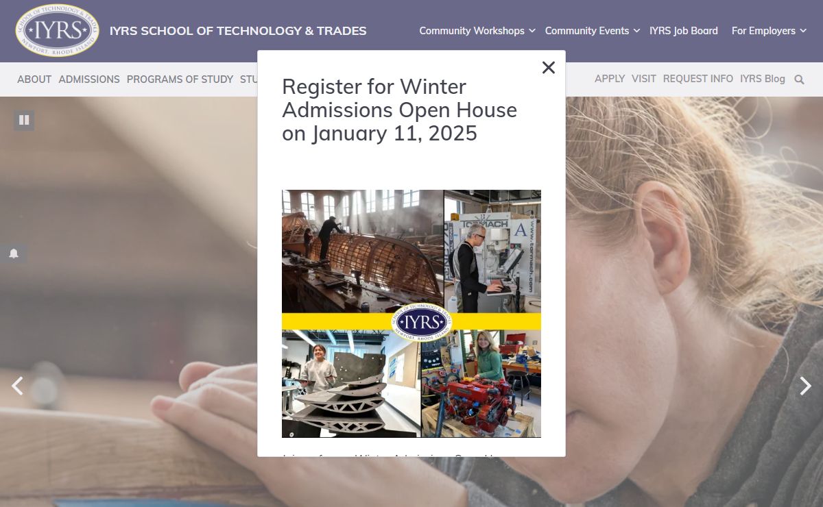 IYRS Trade School in Newport, RI | ACCSC Accredited Programs
