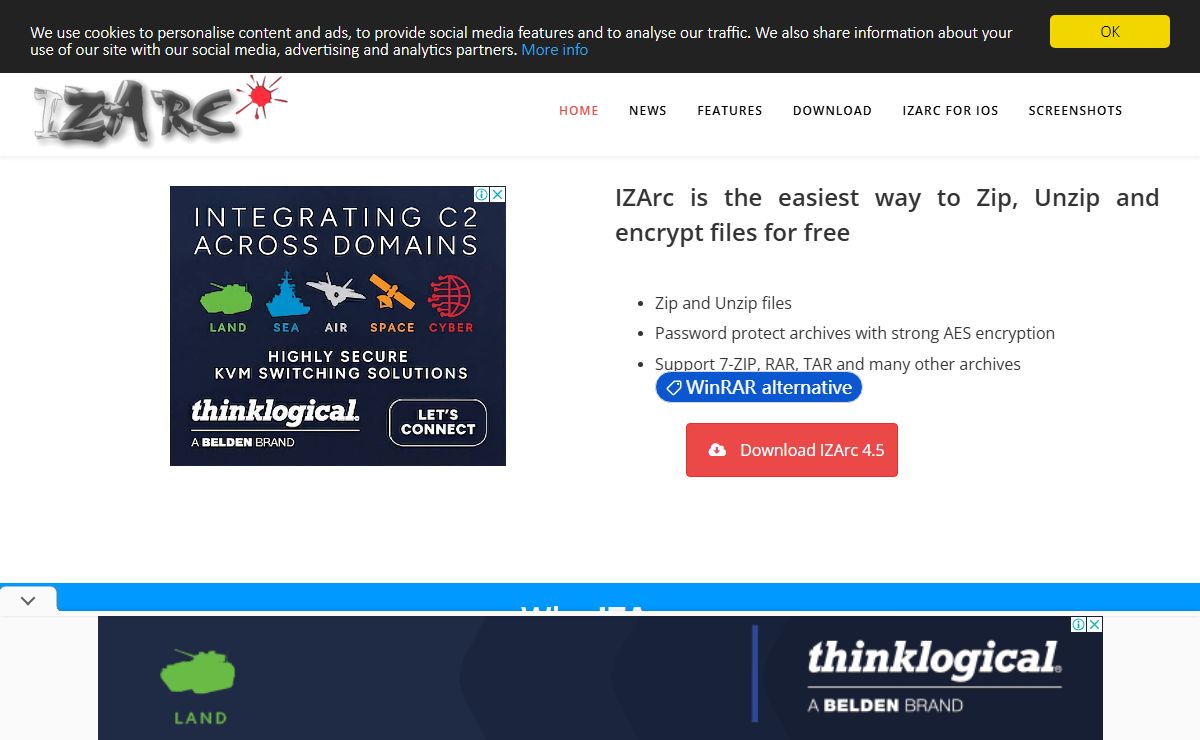IZArc - Free Zip/Unzip Files Utility