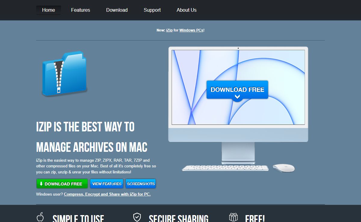 iZip for Mac and PC - Free ZIP, Unzip, ZIPX, 7ZIP & RAR software