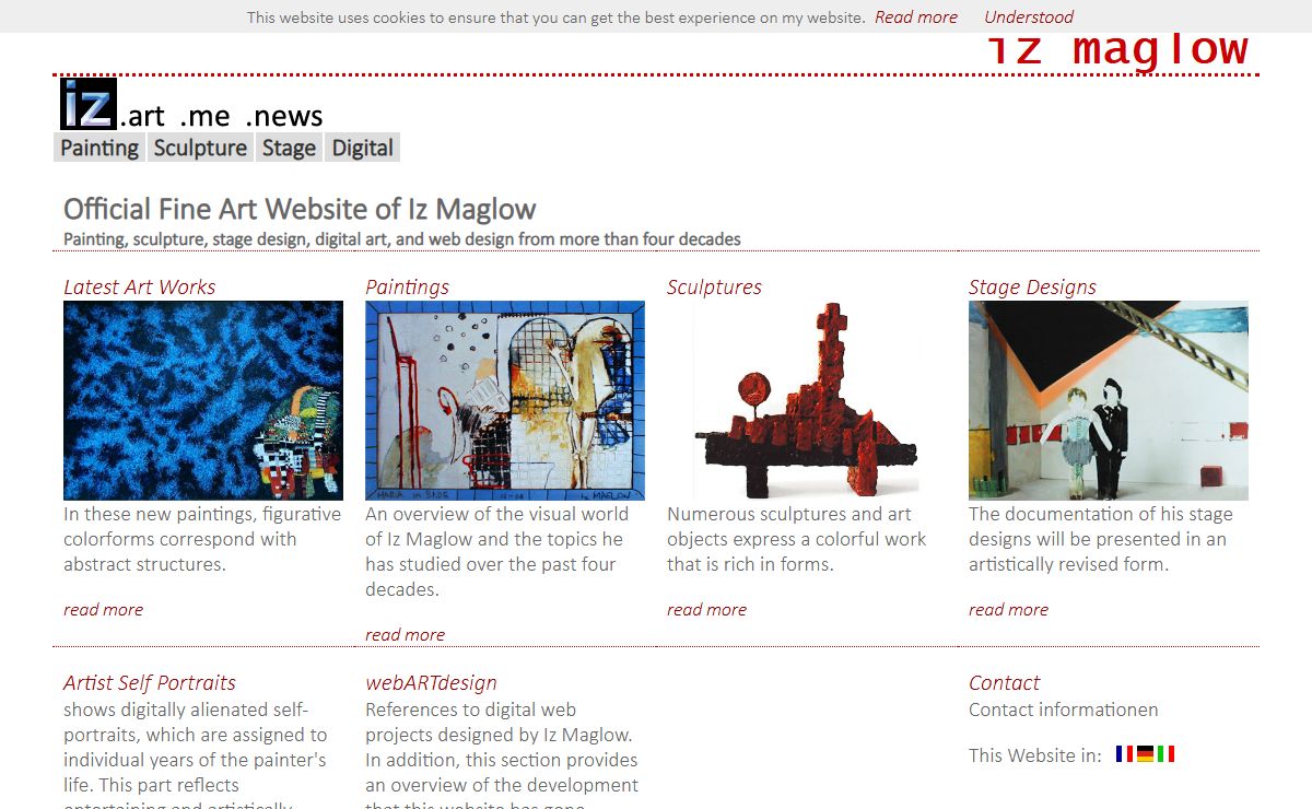 Fine Art Website from German Artist Iz Maglow