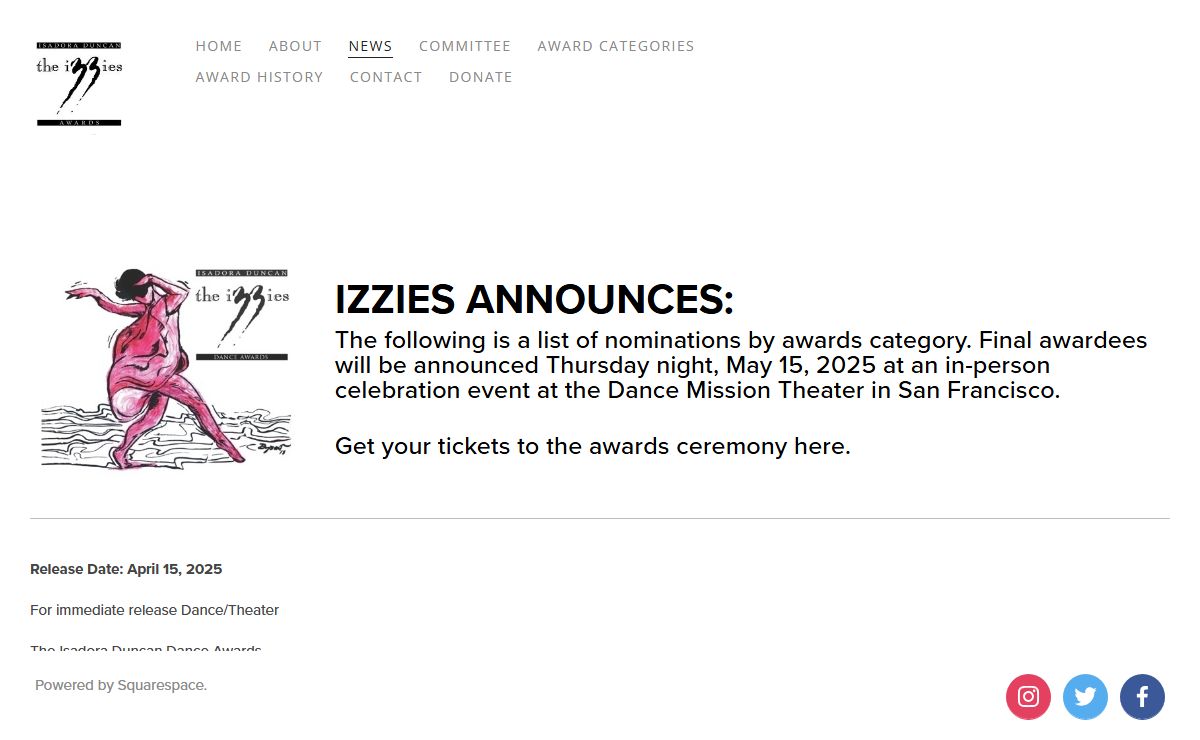 The Isadora Duncan Dance Awards