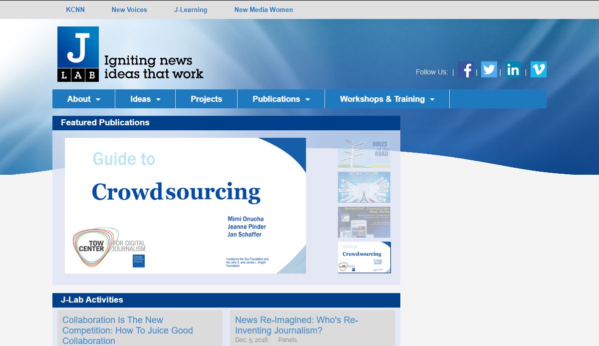 J-Lab: The Institute for Interactive Journalism