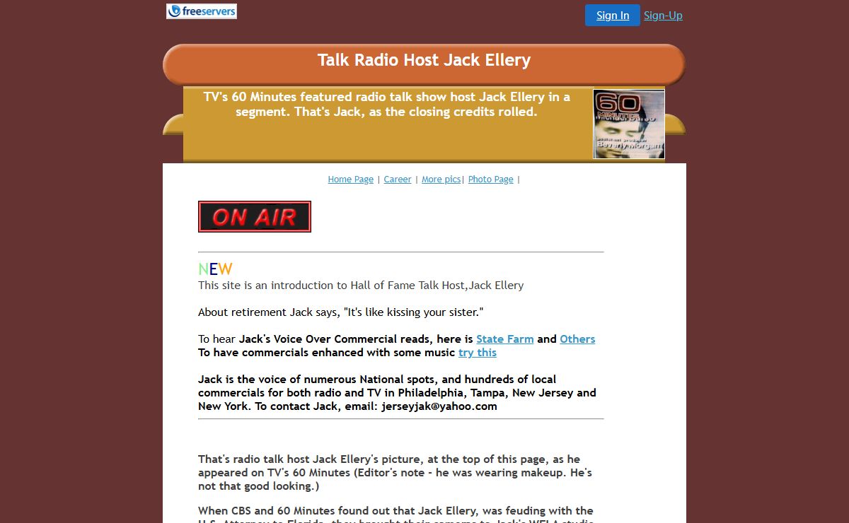 Jack Ellery NJ Talk Radio Legend
