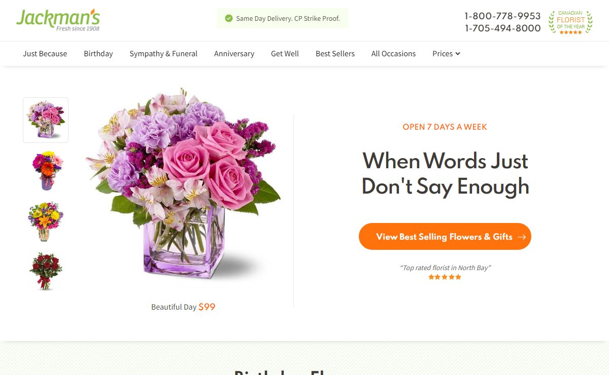 Jackman’s Flowers: Fresh Since 1908 – Your Florist in North Bay
