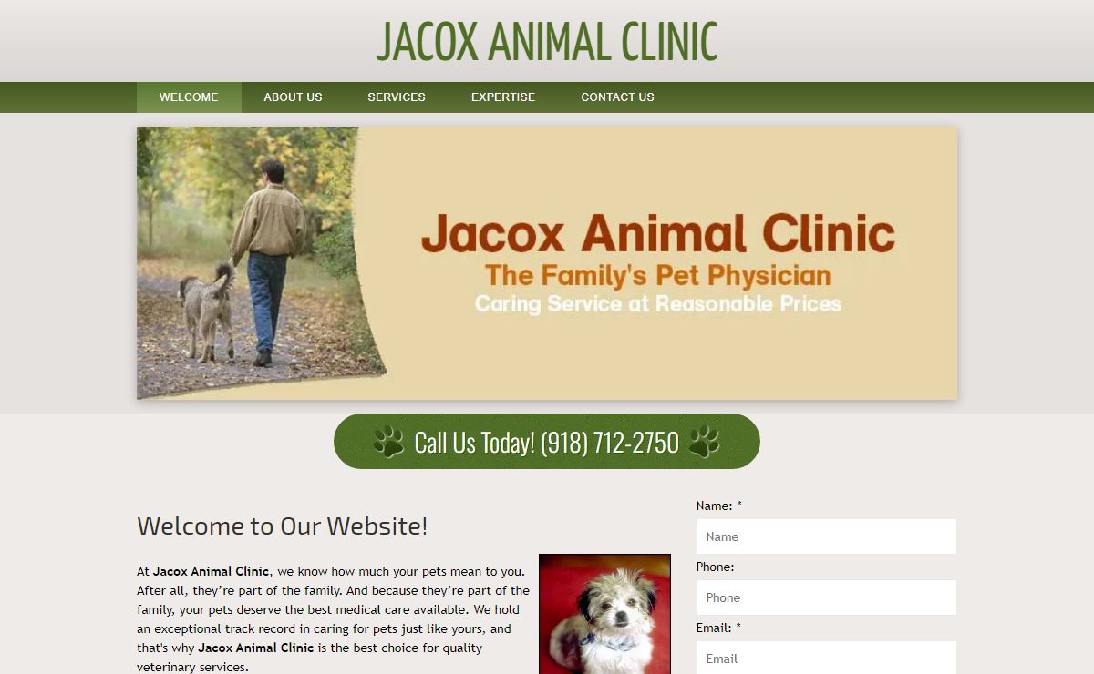 Welcome | Jacox Animal Clinic - Tulsa, Oklahoma