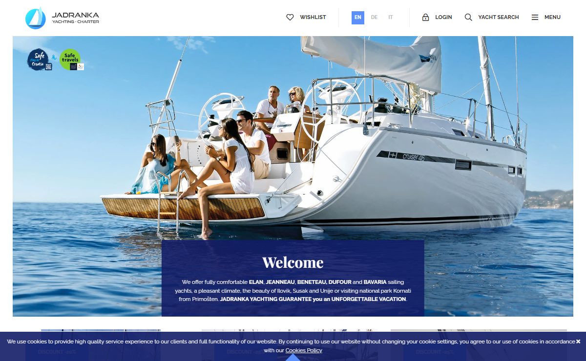 Jadranka Yachting - Yacht charter in Mali Lošinj - Croatia