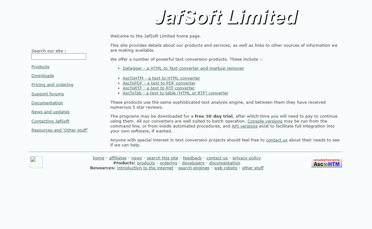 JafSoft Limited