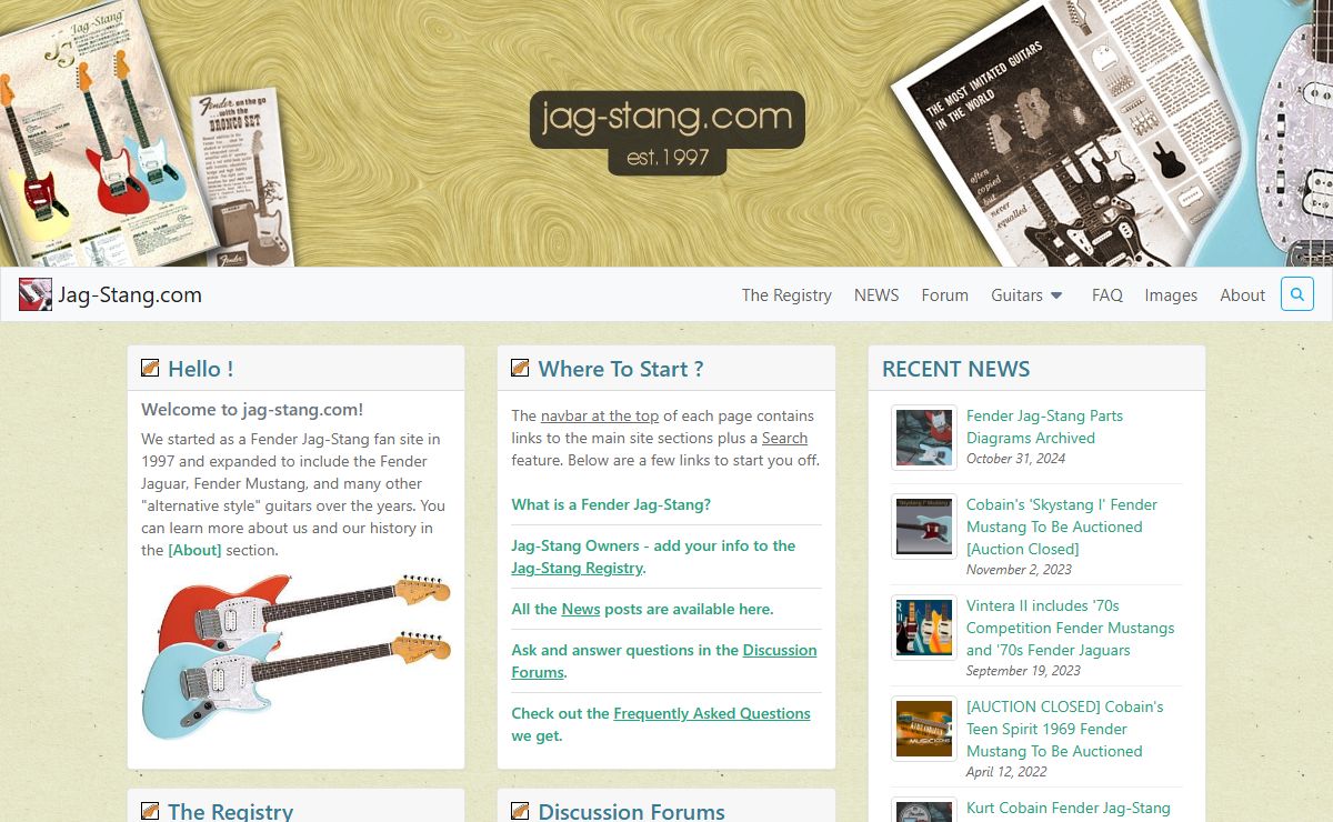 Jag-Stang.com | Fender Jag-Stang Fan Site