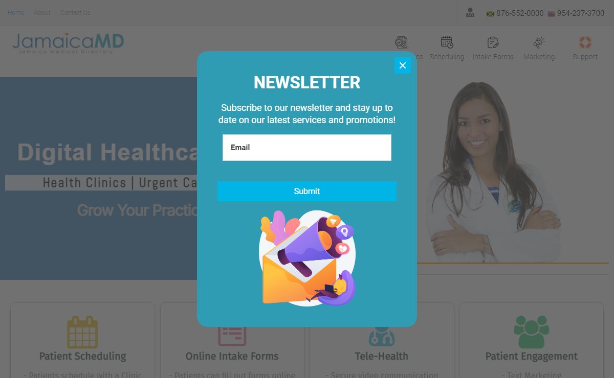 Jamaica Medical Directory | Tele-Health, Patient Scheduling - Intake Forms - HealthClinics