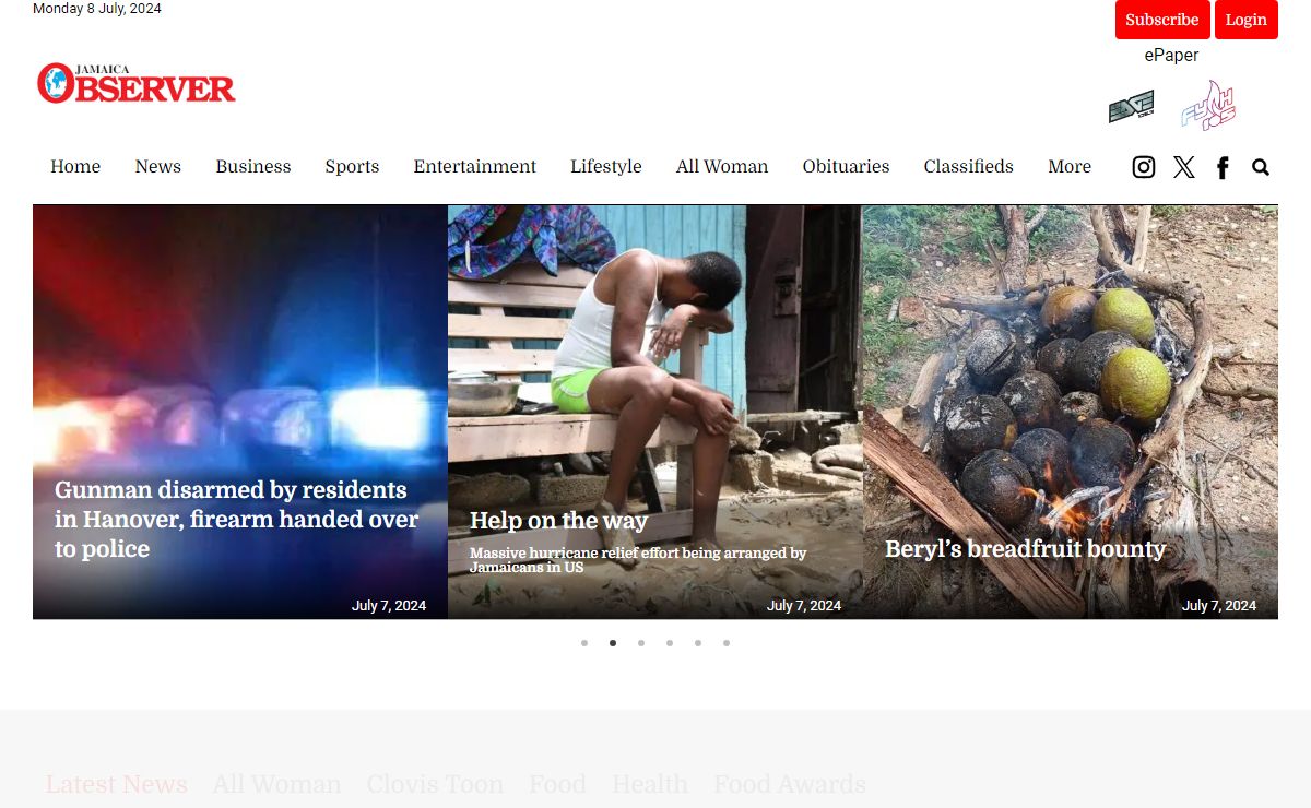 Home - Jamaica Observer