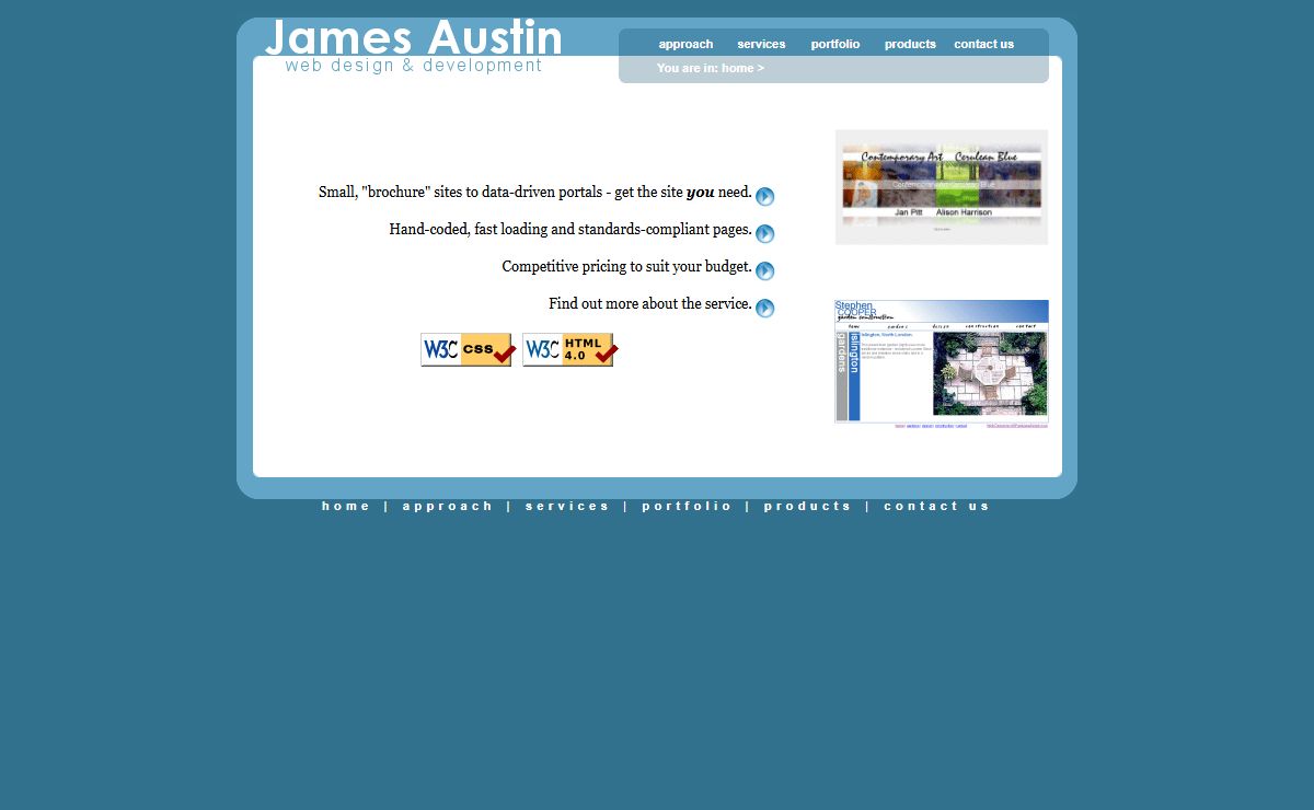 James Austin, Web Design