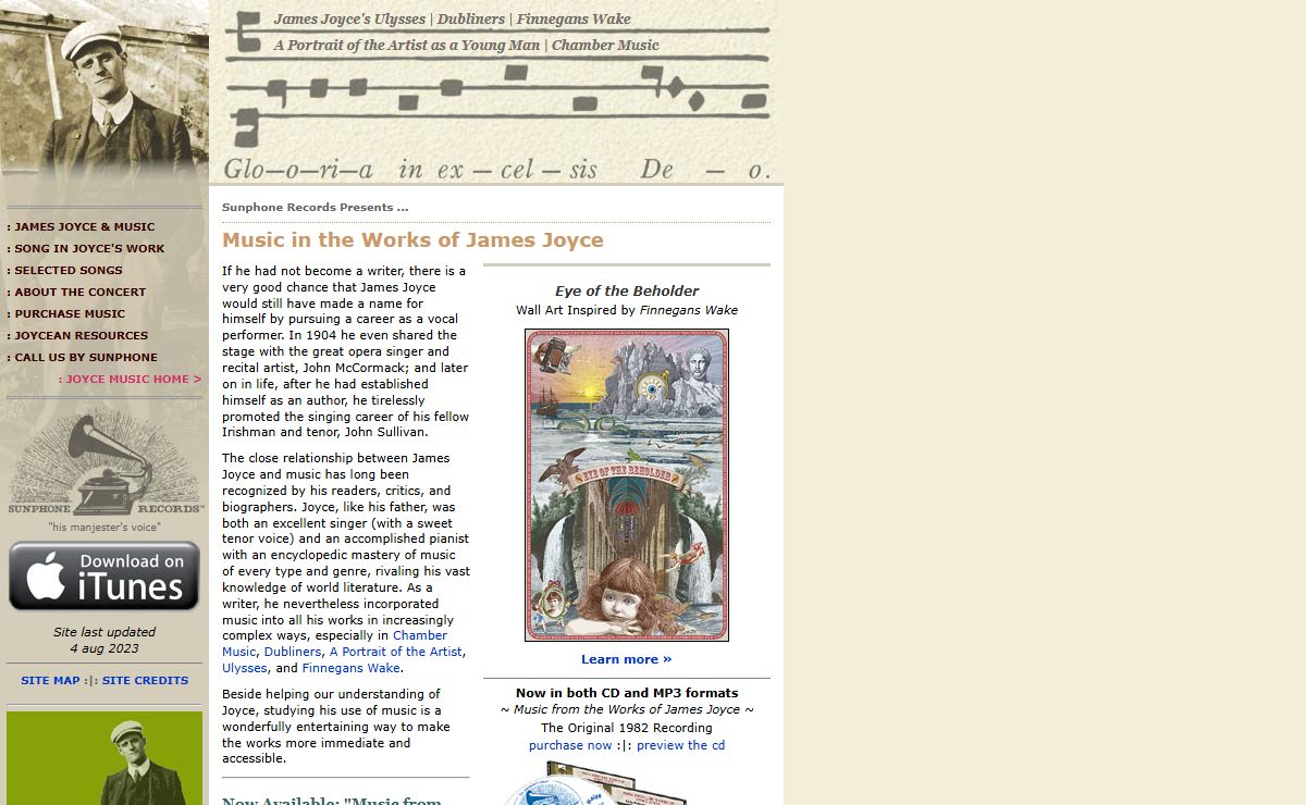 James Joyce Music in Ulysses | Dubliners | A Portrait | Finnegans Wake