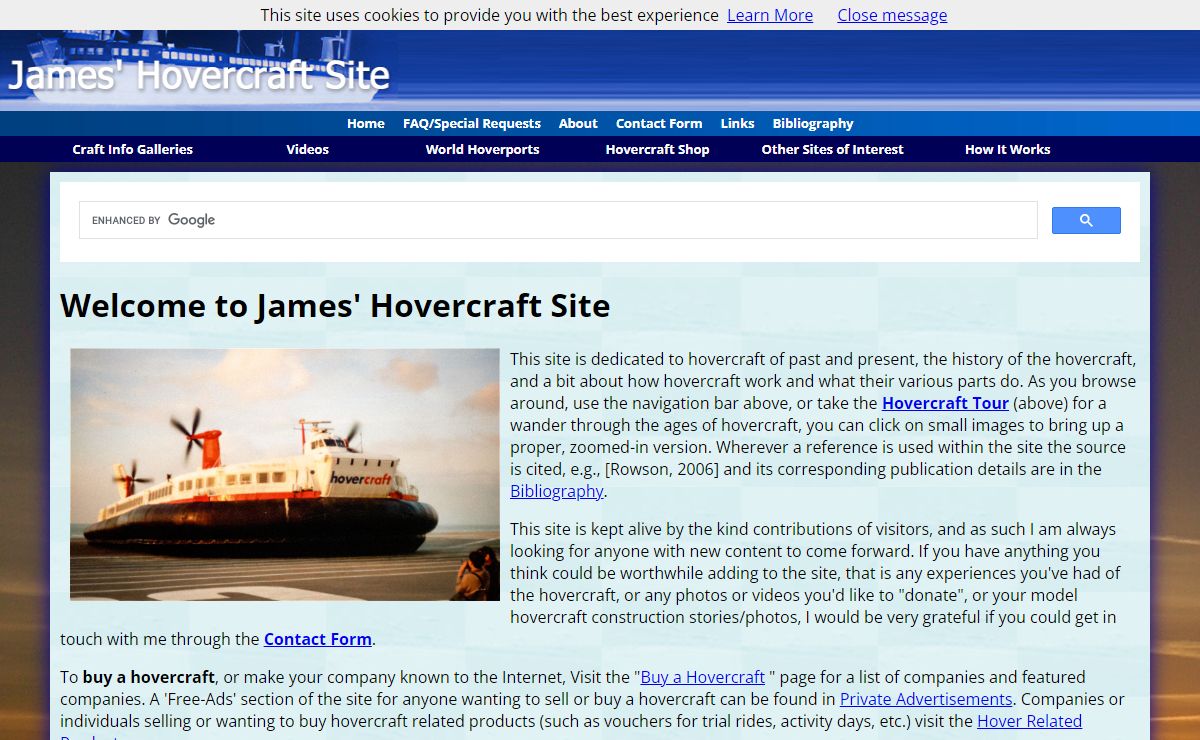 Welcome to James' Hovercraft Site :: James' Hovercraft Site