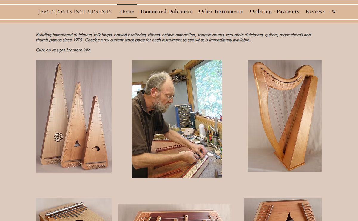James Jones Instruments | Uniquely Handcrafted Musical Instruments