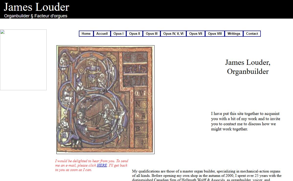 James Louder, Home