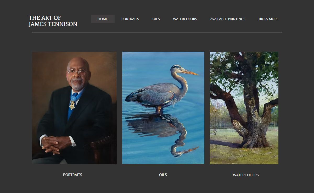 Oil paintings and watercolors | The Art of James Tennison | United States