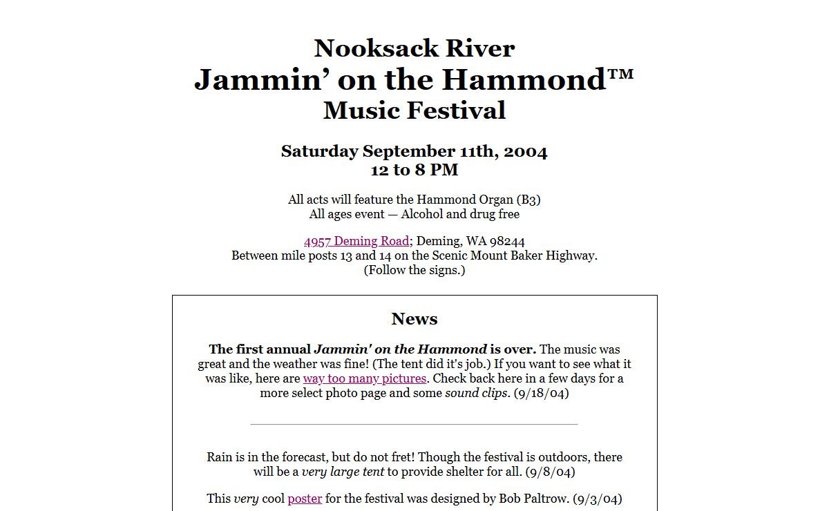Nooksack River Jammin' on the Hammond Music Festival