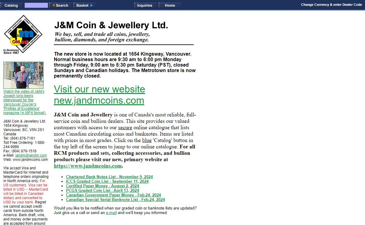 J&M Coin & Jewellery Ltd.
