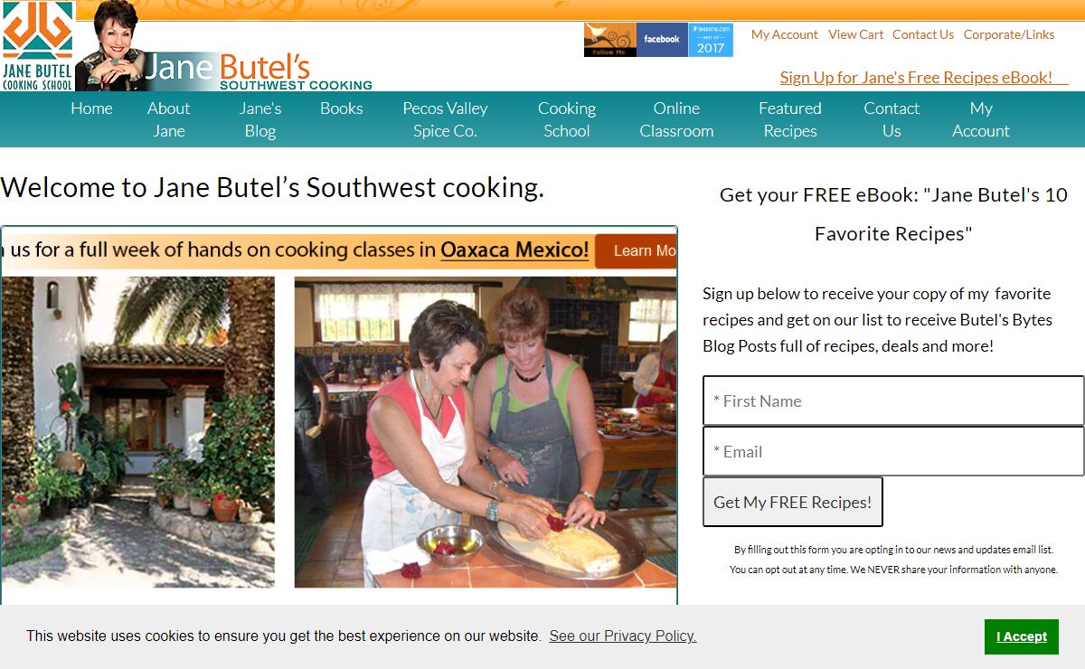 Jane Butel Southwest Cooking Classes, Jane Butel's Pecos Valley Spice Co. | janebutelcooking.com