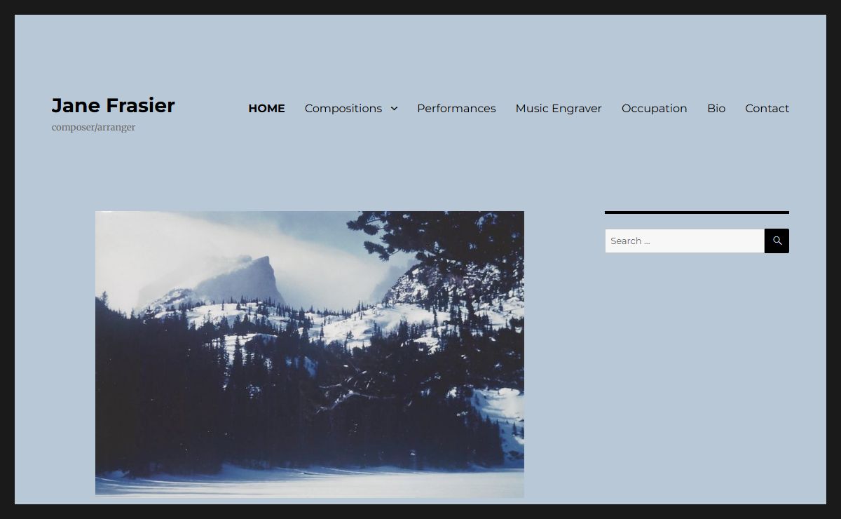 Jane Frasier – composer/arranger