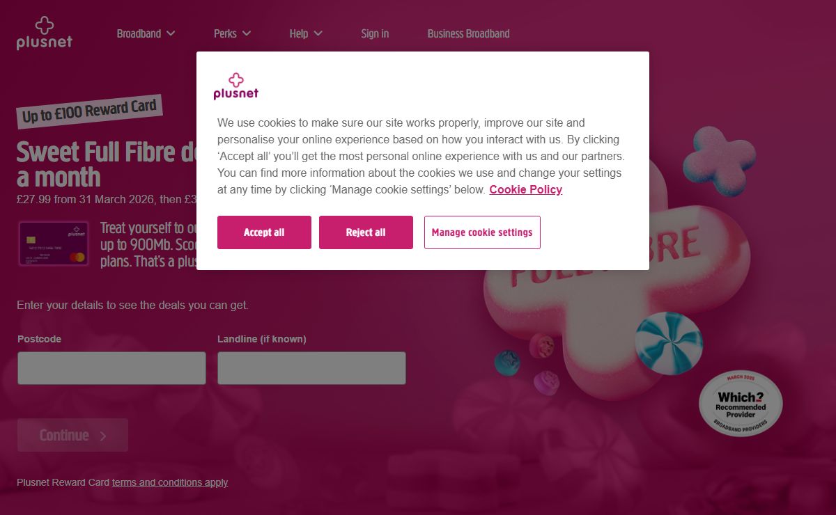 Multi-Award Winner 2025 with Ultrafast Full Fibre Deals | Plusnet