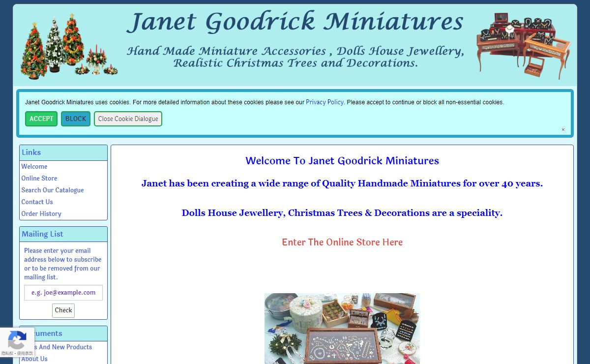 Welcome to Janet Goodrick Miniatures - Janet Goodrick Miniatures