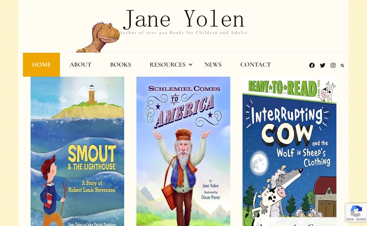 Jane Yolen – Author of over 400 Books for Children and Adults