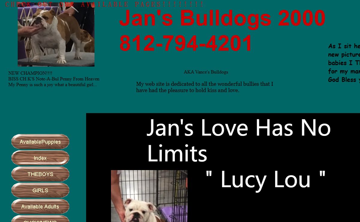 Index Jansbulldogs2000.com