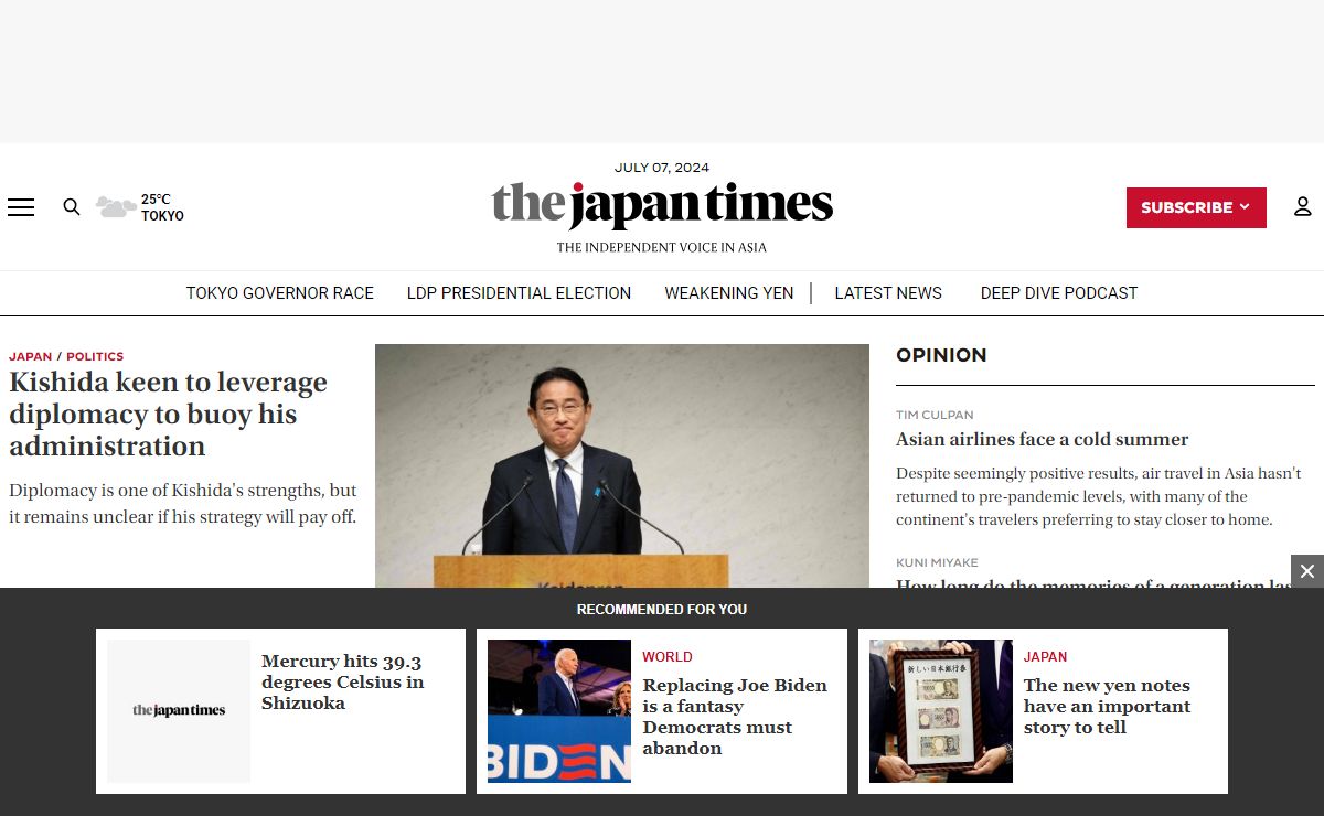 The Japan Times - News On Japan, Business News, Opinion, Sports, Entertainment And More