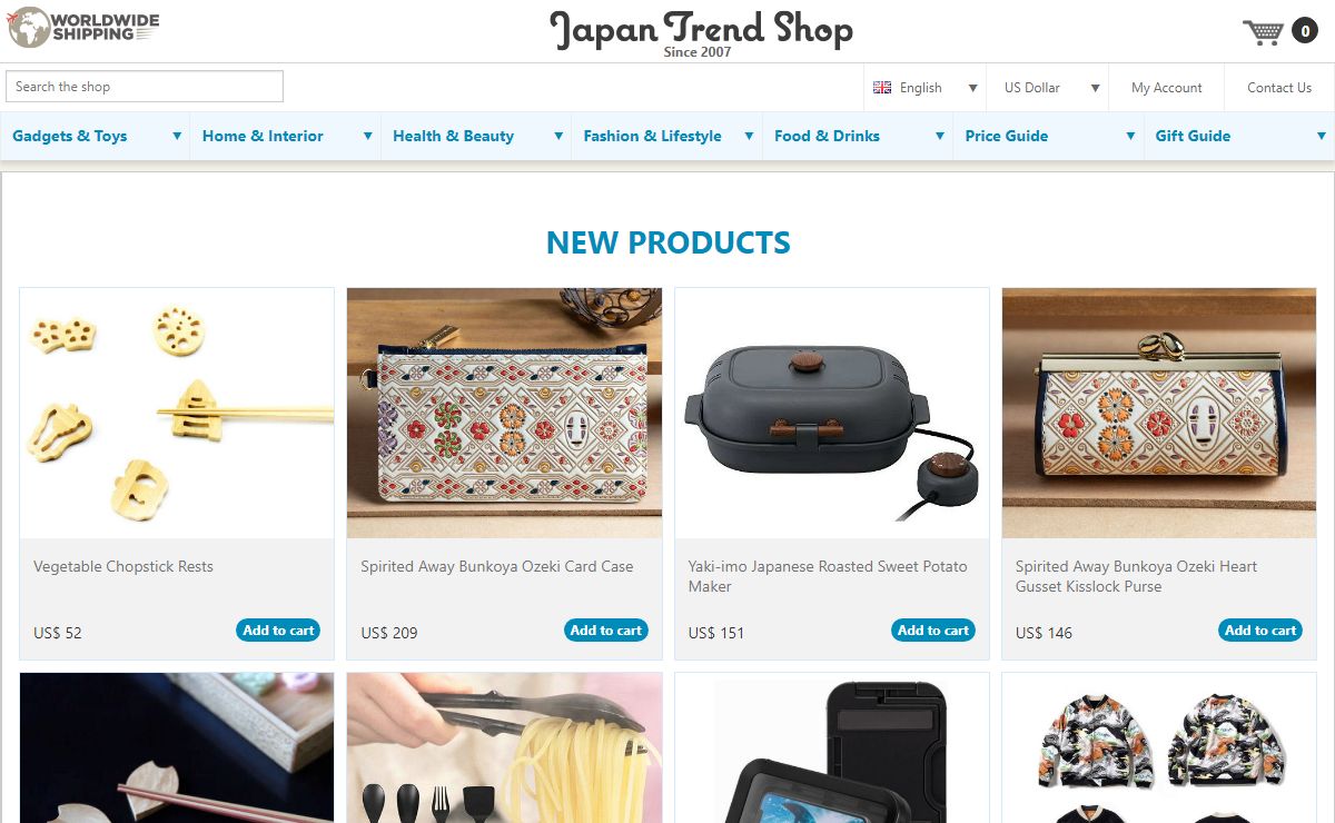 Japanese Gadgets, Fashion, Beauty, Snacks and more | Japan Trend Shop