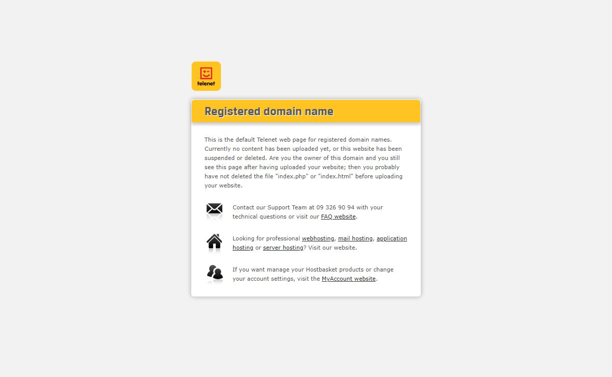 Hostbasket is the hosting and cloud computing offer of Telenet.