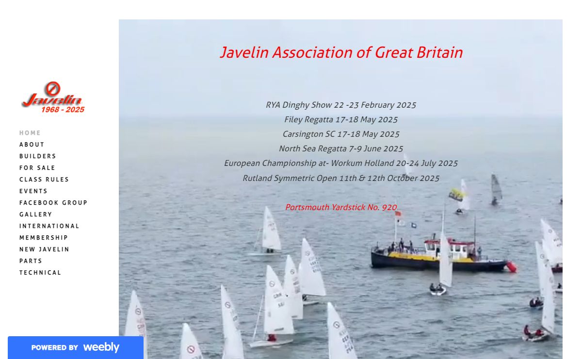Javelin Association of Great Britain - Javelin dinghy sailboat