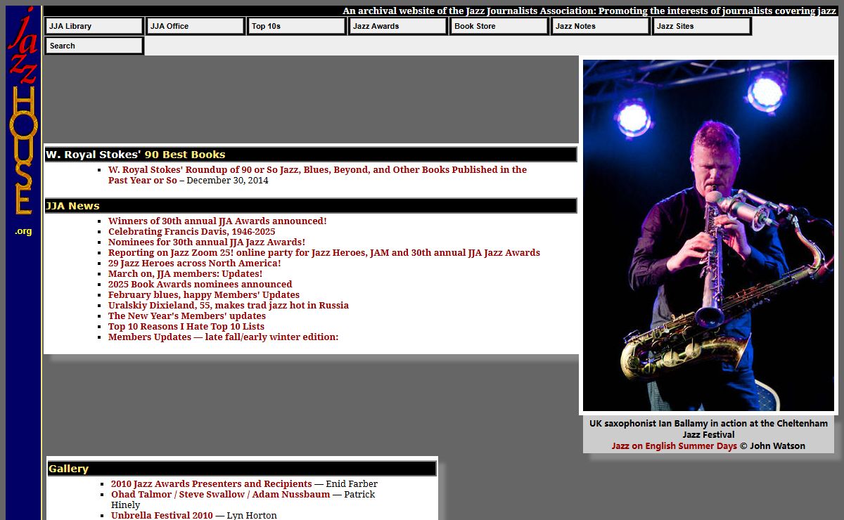 -=[ Jazzhouse.org ]=- The Jazz Journalists Association